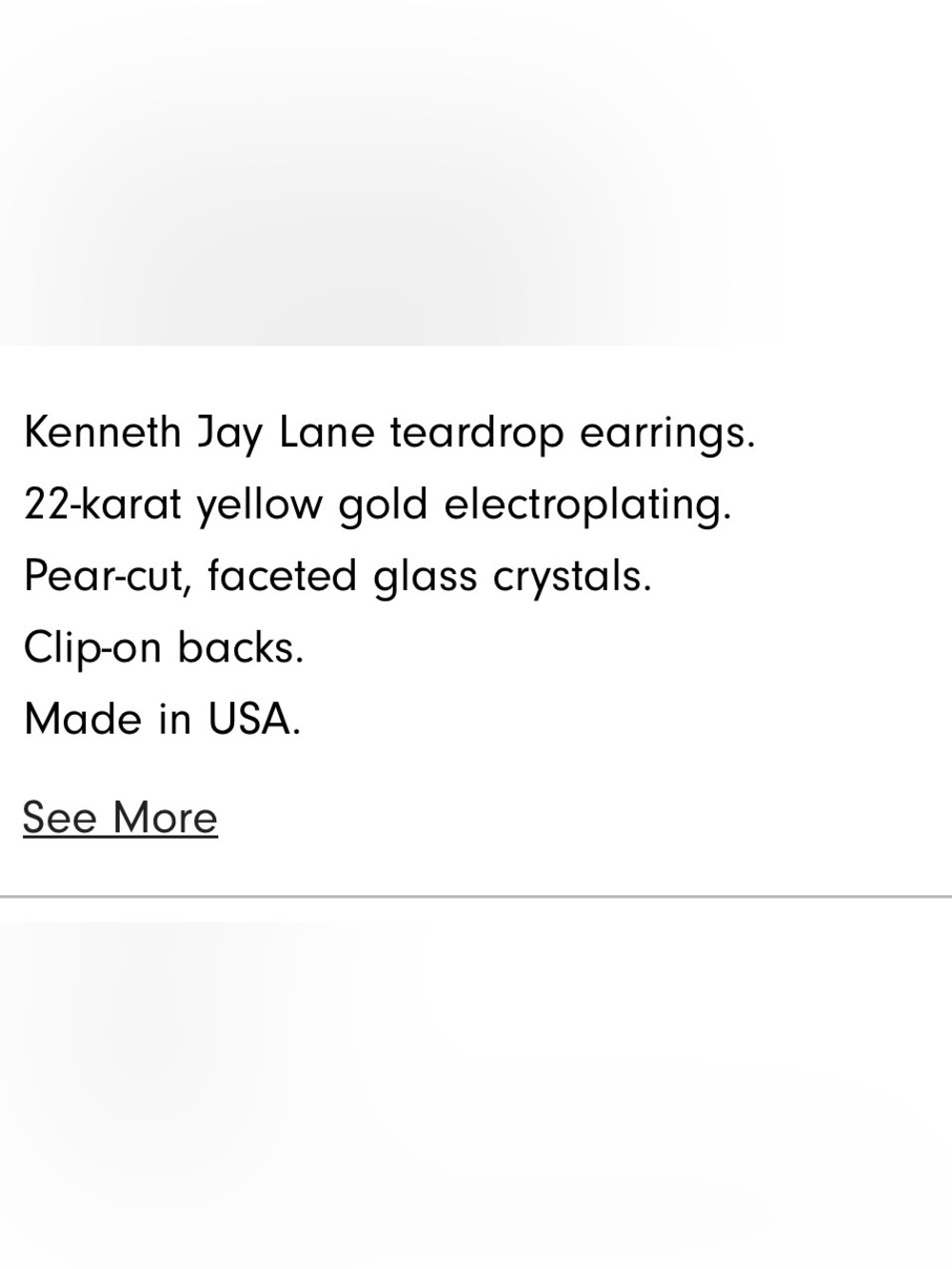 Kenneth Jay Lane Gold-Tone Emerald Green Teardrop Clip-On Earrings - Picture 6 of 10